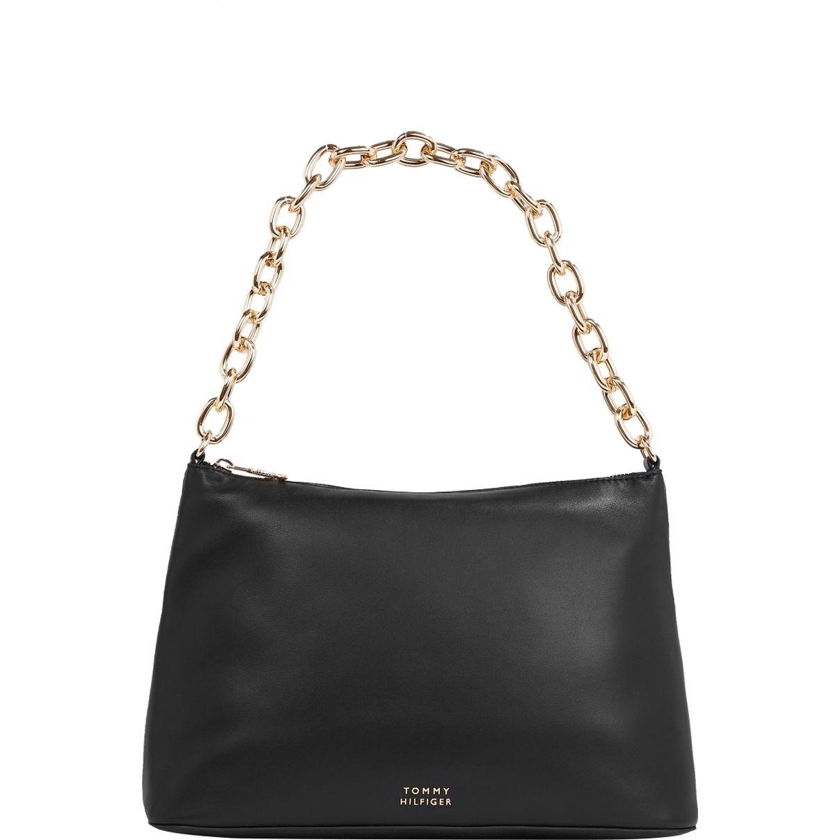 Rankinė per petį moterims, Juoda, Casual chic shoulder bag