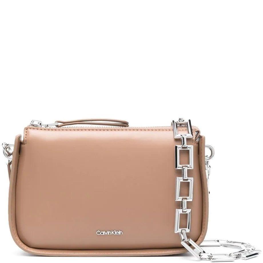 Rankinė per petį moterims, Smėlio, ARCHIVAL CHAIN CROSSBODY XS