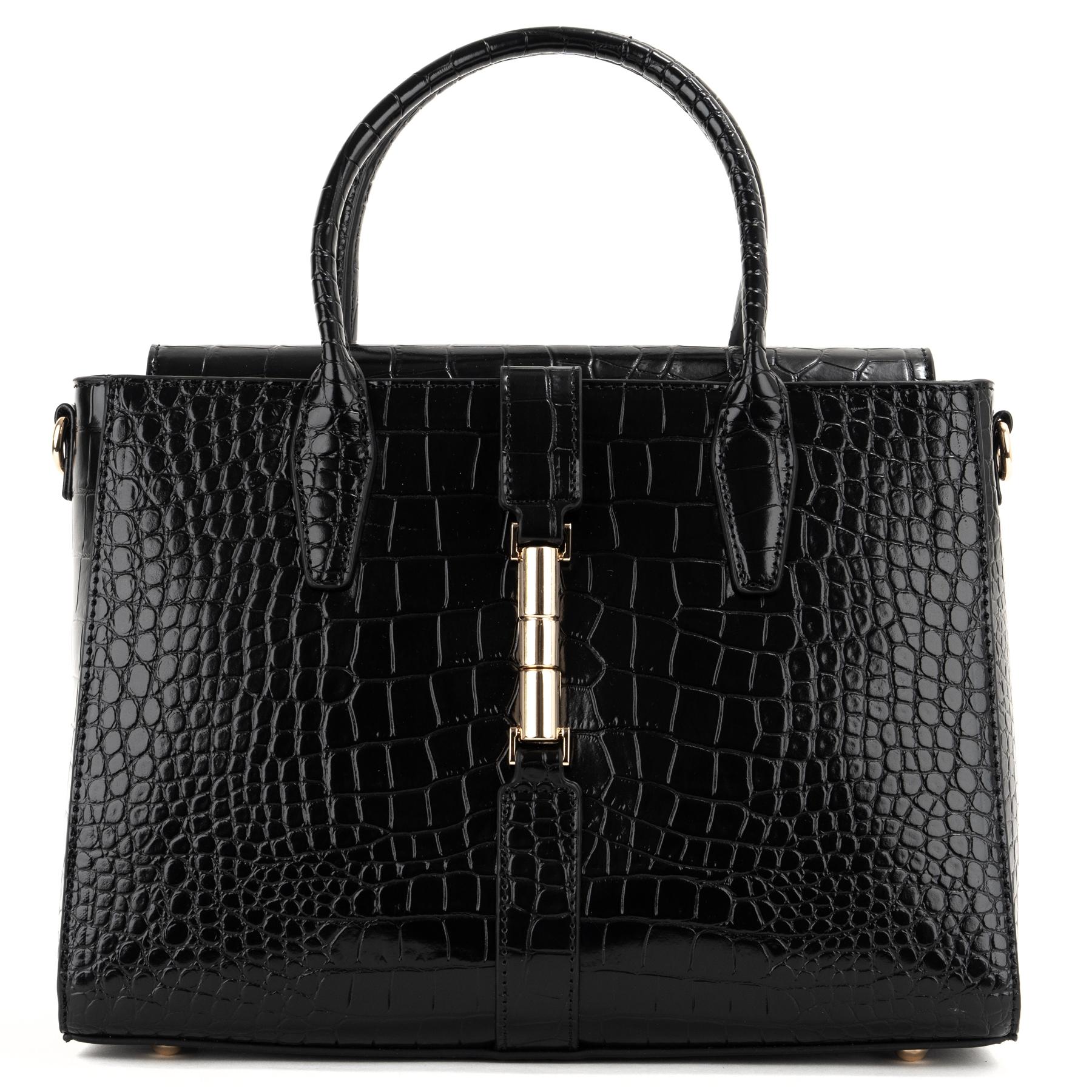 Pirkinių krepšys moterims, Juoda, Tote bag, juljy-h24812-black