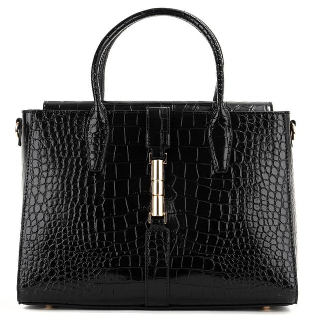 Pirkinių krepšys moterims, Juoda, Tote bag, juljy-h24812-black